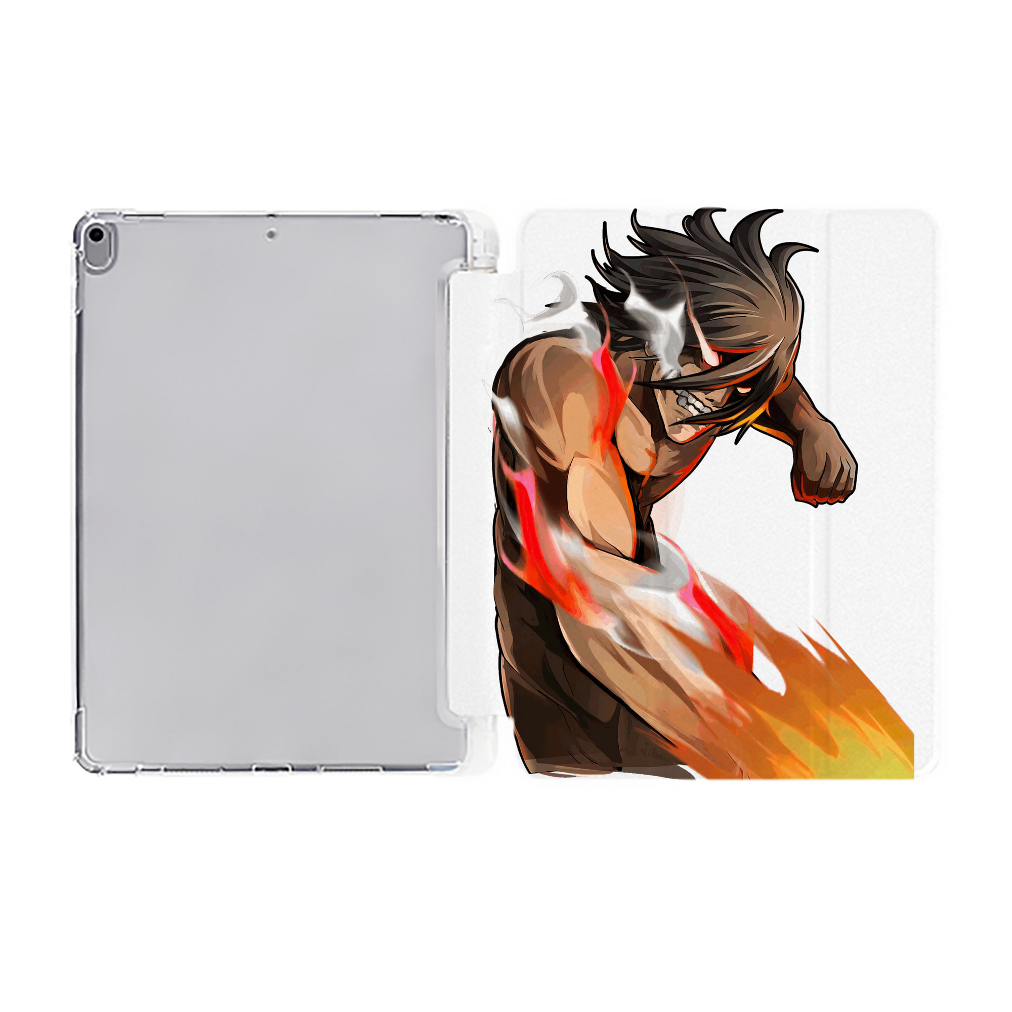 （画像用） 進撃の巨人 Attack on Titan IPad ケース ペン収納付き 三つ折りスタンド PUレザー×シリコン 対応機種9.5/10.5/10.9インチ